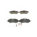 Kit de plaquettes de frein, frein à disque BP014 Bosch