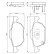 Kit de plaquettes de frein, frein à disque BP1046 Bosch, Vignette 6