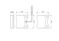 Kit de plaquettes de frein, frein à disque BP106 Bosch