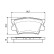 Kit de plaquettes de frein, frein à disque BP1065 Bosch, Vignette 4