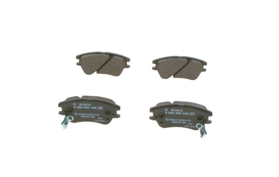 Kit de plaquettes de frein, frein à disque BP1066 Bosch