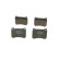 Kit de plaquettes de frein, frein à disque BP1077 Bosch, Vignette 3