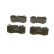 Kit de plaquettes de frein, frein à disque BP1078 Bosch, Vignette 2