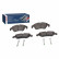 Kit de plaquettes de frein, frein à disque BP1112 Bosch, Vignette 6