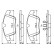 Kit de plaquettes de frein, frein à disque BP1118 Bosch, Vignette 5