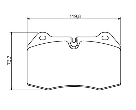 Kit de plaquettes de frein, frein à disque BP1194 Bosch, Image 7