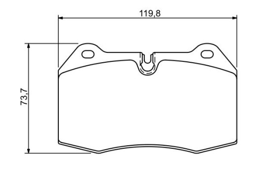 Kit de plaquettes de frein, frein à disque BP1194 Bosch, Image 6