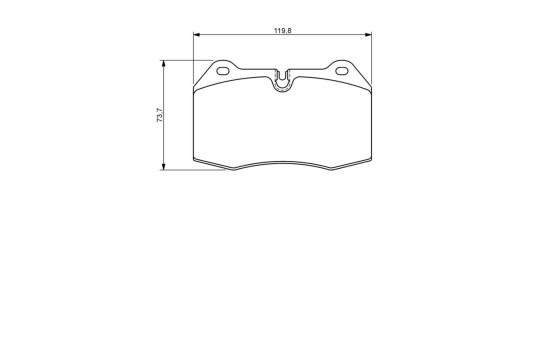 Kit de plaquettes de frein, frein à disque BP1194 Bosch, Image 7