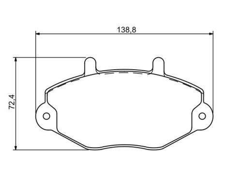 Kit de plaquettes de frein, frein à disque BP1199 Bosch, Image 7