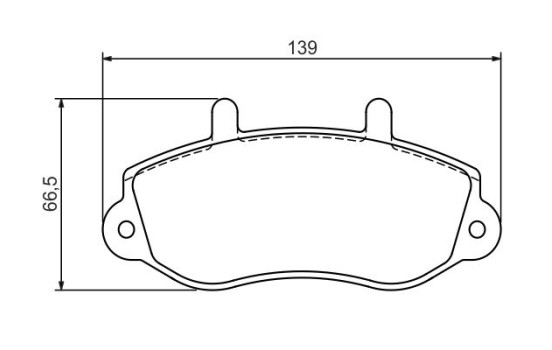 Kit de plaquettes de frein, frein à disque BP1200 Bosch, Image 3