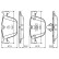 Kit de plaquettes de frein, frein à disque BP1206 Bosch, Vignette 7