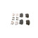 Kit de plaquettes de frein, frein à disque BP1221 Bosch, Vignette 2