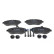 Kit de plaquettes de frein, frein à disque BP1224 Bosch, Vignette 2