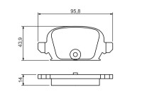 Kit de plaquettes de frein, frein à disque BP1247 Bosch