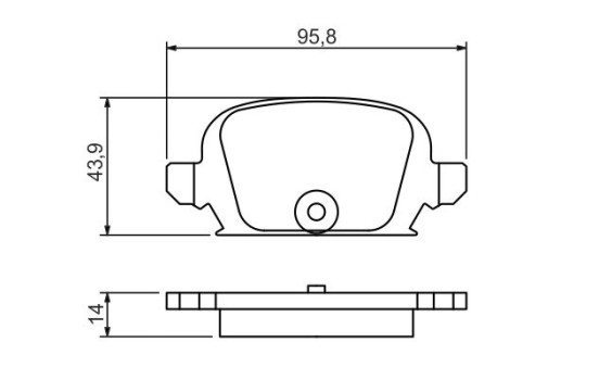 Kit de plaquettes de frein, frein à disque BP1247 Bosch