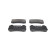 Kit de plaquettes de frein, frein à disque BP1264 Bosch, Vignette 2