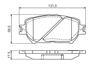Kit de plaquettes de frein, frein à disque BP1271 Bosch