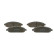 Kit de plaquettes de frein, frein à disque BP1278 Bosch