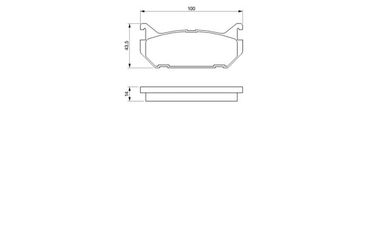 Kit de plaquettes de frein, frein à disque BP128 Bosch, Image 8