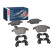 Kit de plaquettes de frein, frein à disque BP1280 Bosch, Vignette 7