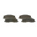 Kit de plaquettes de frein, frein à disque BP1300 Bosch
