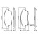 Kit de plaquettes de frein, frein à disque BP1302 Bosch, Vignette 7
