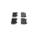 Kit de plaquettes de frein, frein à disque BP1316 Bosch, Vignette 7