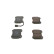 Kit de plaquettes de frein, frein à disque BP1325 Bosch, Vignette 2