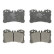 Kit de plaquettes de frein, frein à disque BP1345 Bosch