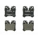 Kit de plaquettes de frein, frein à disque BP1346 Bosch