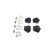 Kit de plaquettes de frein, frein à disque BP1354 Bosch, Vignette 5