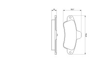 Kit de plaquettes de frein, frein à disque BP136 Bosch