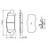 Kit de plaquettes de frein, frein à disque BP1367 Bosch, Vignette 5