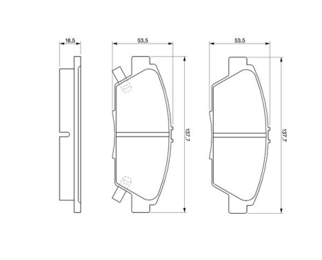 Kit de plaquettes de frein, frein à disque BP142 Bosch