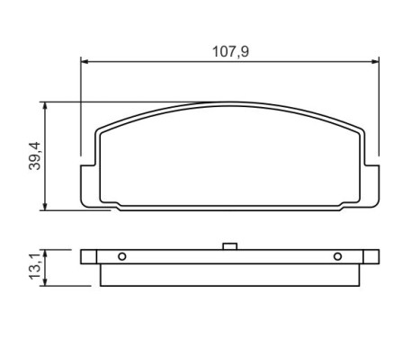 Kit de plaquettes de frein, frein à disque BP144 Bosch, Image 7