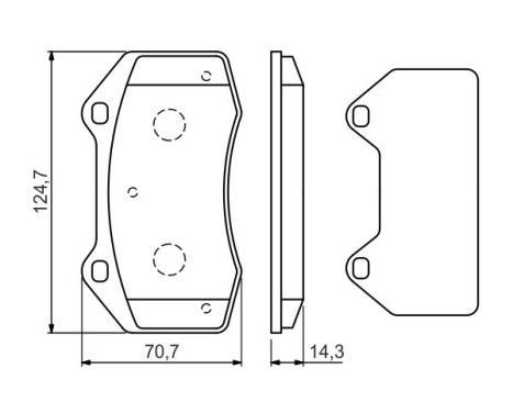 Kit de plaquettes de frein, frein à disque BP1472 Bosch, Image 5