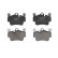 Kit de plaquettes de frein, frein à disque BP1488 Bosch