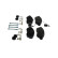 Kit de plaquettes de frein, frein à disque BP1502 Bosch, Vignette 7