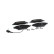 Kit de plaquettes de frein, frein à disque BP1699 Bosch, Vignette 9