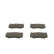 Kit de plaquettes de frein, frein à disque BP1705 Bosch