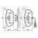 Kit de plaquettes de frein, frein à disque BP1736 Bosch, Vignette 7