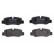 Kit de plaquettes de frein, frein à disque BP1754 Bosch