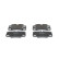 Kit de plaquettes de frein, frein à disque BP1825 Bosch