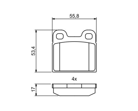 Kit de plaquettes de frein, frein à disque BP2021 Bosch, Image 7