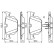 Kit de plaquettes de frein, frein à disque BP2036 Bosch, Vignette 7