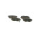 Kit de plaquettes de frein, frein à disque BP2050 Bosch