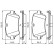 Kit de plaquettes de frein, frein à disque BP2058 Bosch