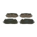Kit de plaquettes de frein, frein à disque BP2249 Bosch