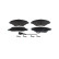 Kit de plaquettes de frein, frein à disque BP2270 Bosch