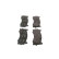 Kit de plaquettes de frein, frein à disque BP2515 Bosch, Vignette 2